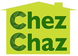 Chez Chaz logo with green leafy design.