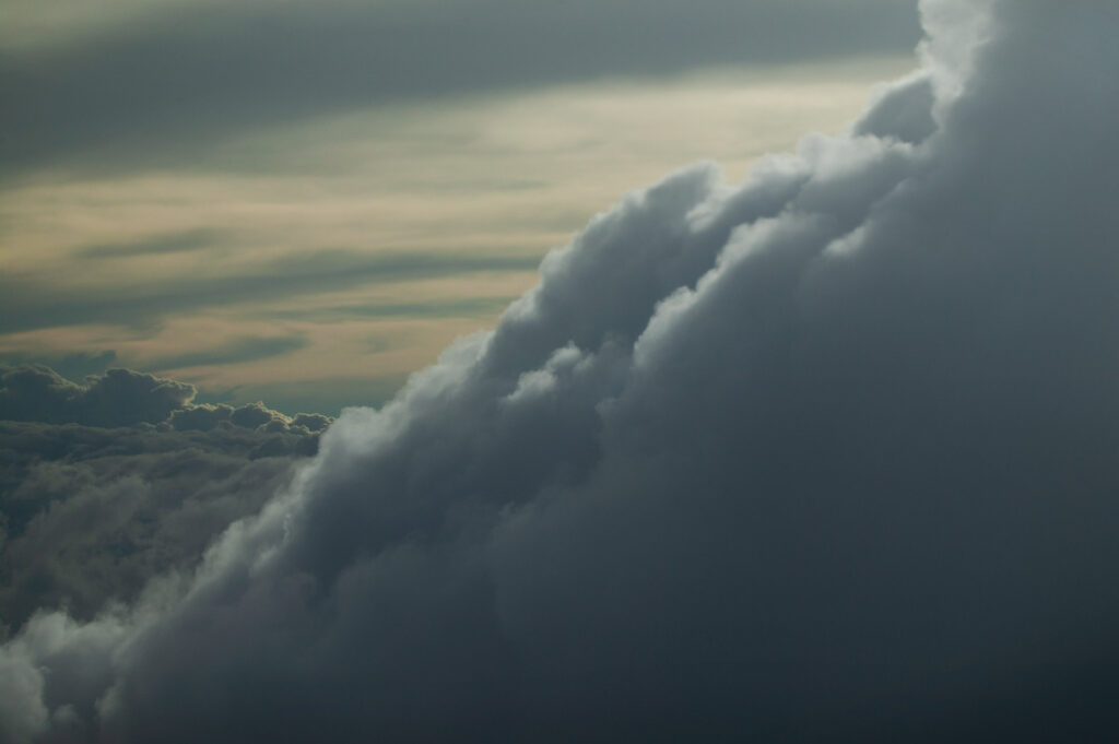 Dramatic clouds in a stormy sky